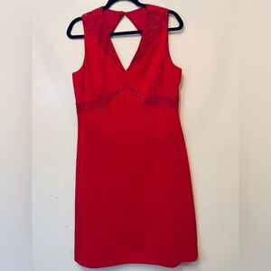 Liz Claiborne size 12 women’s dress dark red